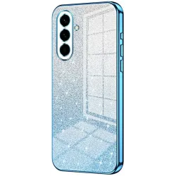 Coque arrière en silicone Phonesta Crystal Sparkle pour Samsung Galaxy A57 - Bleu