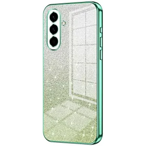 Coque arrière en silicone Phonesta Crystal Sparkle pour Samsung Galaxy A57 - Vert