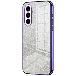 Coque arrière en silicone Phonesta Crystal Sparkle pour Samsung Galaxy A57 - Violet