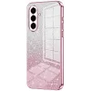 Coque arrière en silicone Phonesta Crystal Sparkle pour Samsung Galaxy A57 - Rose