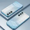 Coque arrière en silicone Phonesta Crystal Sparkle pour Samsung Galaxy S25 FE - Bleu 2