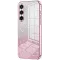 Coque arrière en silicone Phonesta Crystal Sparkle pour Samsung Galaxy S25 FE - Rose