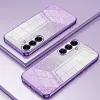 Coque arrière en silicone Phonesta Crystal Sparkle pour Samsung Galaxy S26 - Violet 2
