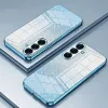 Coque arrière en silicone Phonesta Crystal Sparkle pour Samsung Galaxy S26 Plus - Bleu 2