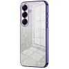 Coque arrière en silicone Phonesta Crystal Sparkle pour Samsung Galaxy S26 Plus - Violet