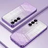 Coque arrière en silicone Phonesta Crystal Sparkle pour Samsung Galaxy S26 Plus - Violet 2
