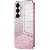 Coque arrière en silicone Phonesta Crystal Sparkle pour Samsung Galaxy S26 Plus - Rose