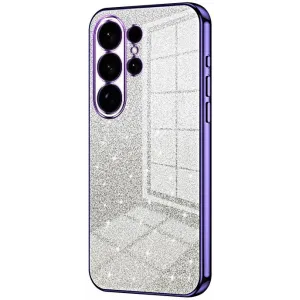 Coque arrière en silicone Phonesta Crystal Sparkle pour Samsung Galaxy S26 Ultra - Violet