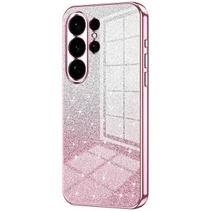 Coque arrière en silicone Phonesta Crystal Sparkle pour Samsung Galaxy S26 Ultra - Rose