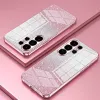 Coque arrière en silicone Phonesta Crystal Sparkle pour Samsung Galaxy S26 Ultra - Rose 2