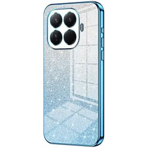 Coque arrière en silicone Phonesta Crystal Sparkle pour Xiaomi 15T Pro - Bleu