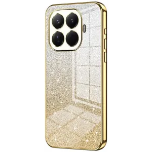 Coque arrière en silicone Phonesta Crystal Sparkle pour Xiaomi 15T Pro - Or