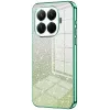 Coque arrière en silicone Phonesta Crystal Sparkle pour Xiaomi 15T Pro - Vert