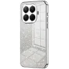 Coque arrière en silicone Phonesta Crystal Sparkle pour Xiaomi 15T Pro - Argent
