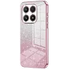 Coque arrière en silicone Phonesta Crystal Sparkle pour Xiaomi 17 - Rose