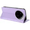 Coque portefeuille Phonesta Embossed Lines pour Xiaomi 15 Ultra - Violet 2
