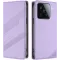 Coque portefeuille Phonesta Embossed Lines pour Xiaomi 15 - Violet