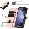 Coque portefeuille Phonesta Embossed Lines pour Samsung Galaxy Z Fold 6 - Rose 5