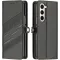 Coque portefeuille Phonesta Embossed Lines pour Samsung Galaxy Z Fold 6 - Noir