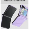 Coque arrière Phonesta Embossed Lines pour Samsung Galaxy Z Flip 7 FE / Z Flip 6 - Violet 5
