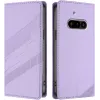 Coque portefeuille Phonesta Embossed Lines pour Nothing Phone (3a) - Violet