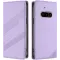 Coque portefeuille Phonesta Embossed Lines pour Nothing Phone (3a) - Violet