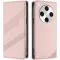 Coque portefeuille Phonesta Embossed Lines pour Oppo Find X8 Pro - Rose