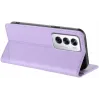 Coque portefeuille Phonesta Embossed Lines pour Oppo Reno12 - Violet 3