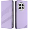 Coque portefeuille Phonesta Embossed Lines pour OnePlus 13 - Violet