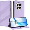 Coque portefeuille Phonesta Embossed Lines pour OnePlus 13 - Violet 2