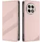 Coque portefeuille Phonesta Embossed Lines pour OnePlus 13R - Rose