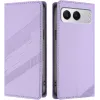 Coque portefeuille Phonesta Embossed Lines pour OnePlus Nord 4 - Violet