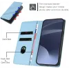 Coque portefeuille Phonesta Embossed Lines pour OnePlus 12R - Bleu clair 4