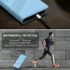 Coque portefeuille Phonesta Embossed Lines pour Motorola Edge 50 Ultra - Bleu clair 6
