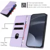 Coque portefeuille Phonesta Embossed Lines pour Motorola Edge 50 Ultra - Violet 3