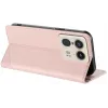 Coque portefeuille Phonesta Embossed Lines pour Motorola Edge 50 Ultra - Rose 2