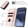 Coque portefeuille Phonesta Embossed Lines pour Motorola Edge 50 Ultra - Rose 3