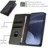 Coque portefeuille Phonesta Embossed Lines pour Motorola Edge 50 Ultra - Noir 3