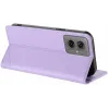 Coque portefeuille Phonesta Embossed Lines pour Motorola Moto G55 - Violet 3