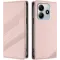 Coque portefeuille Phonesta Embossed Lines pour Xiaomi Redmi Note 14 4G - Rose
