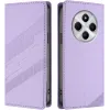 Coque portefeuille Phonesta Embossed Lines pour Xiaomi Redmi 14C / Xiaomi Poco C75 - Violet