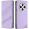 Coque portefeuille Phonesta Embossed Lines pour Xiaomi Redmi 14C / Xiaomi Poco C75 - Violet