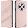 Coque portefeuille Phonesta Embossed Lines pour Xiaomi Redmi 14C / Xiaomi Poco C75 - Rose
