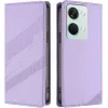 Coque portefeuille Phonesta Embossed Lines pour OnePlus Nord 3 - Violet