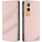 Coque portefeuille Phonesta Embossed Lines pour OnePlus Nord CE 4 Lite - Rose