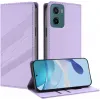 Coque portefeuille Phonesta Embossed Lines pour Motorola Moto G05 / Moto E15 - Violet 2