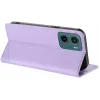 Coque portefeuille Phonesta Embossed Lines pour Motorola Moto G05 / Moto E15 - Violet 3