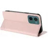 Coque portefeuille Phonesta Embossed Lines pour Motorola Moto G05 / Moto E15 - Rose 3