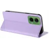 Coque portefeuille Phonesta Embossed Lines pour Motorola Moto G35 - Violet 3