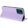 Coque portefeuille Phonesta Embossed Lines pour Motorola Moto G04 / G04s / G24 / G24 Power / E14 - Violet 3